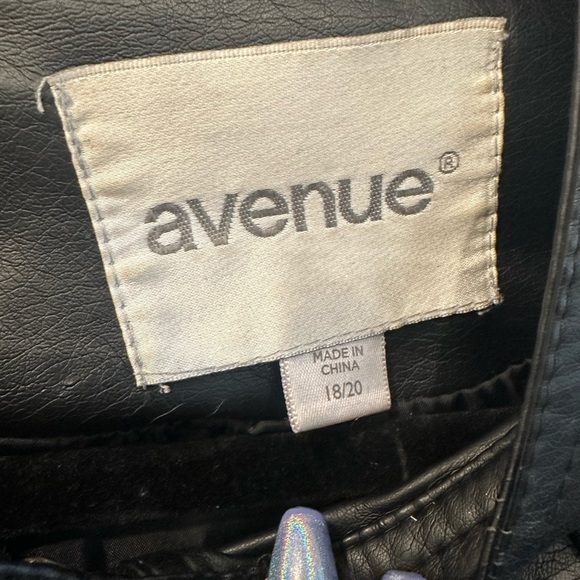 Women's Avenue Black Leather Jacket Mob wives vibe - Picture 5 of 12